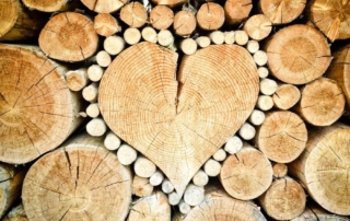 Holz als Herz